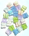 25 11mm Side Drilled Matte AB Butterfly Bead Mix